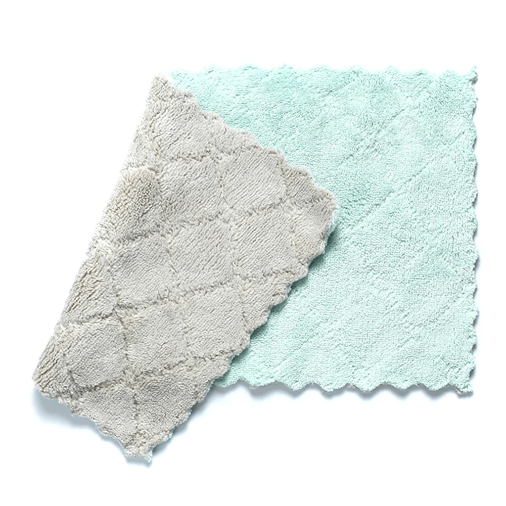 Новейшая Двусторонняя прочная впитывающая салфетка для чистки мягкой кухонной