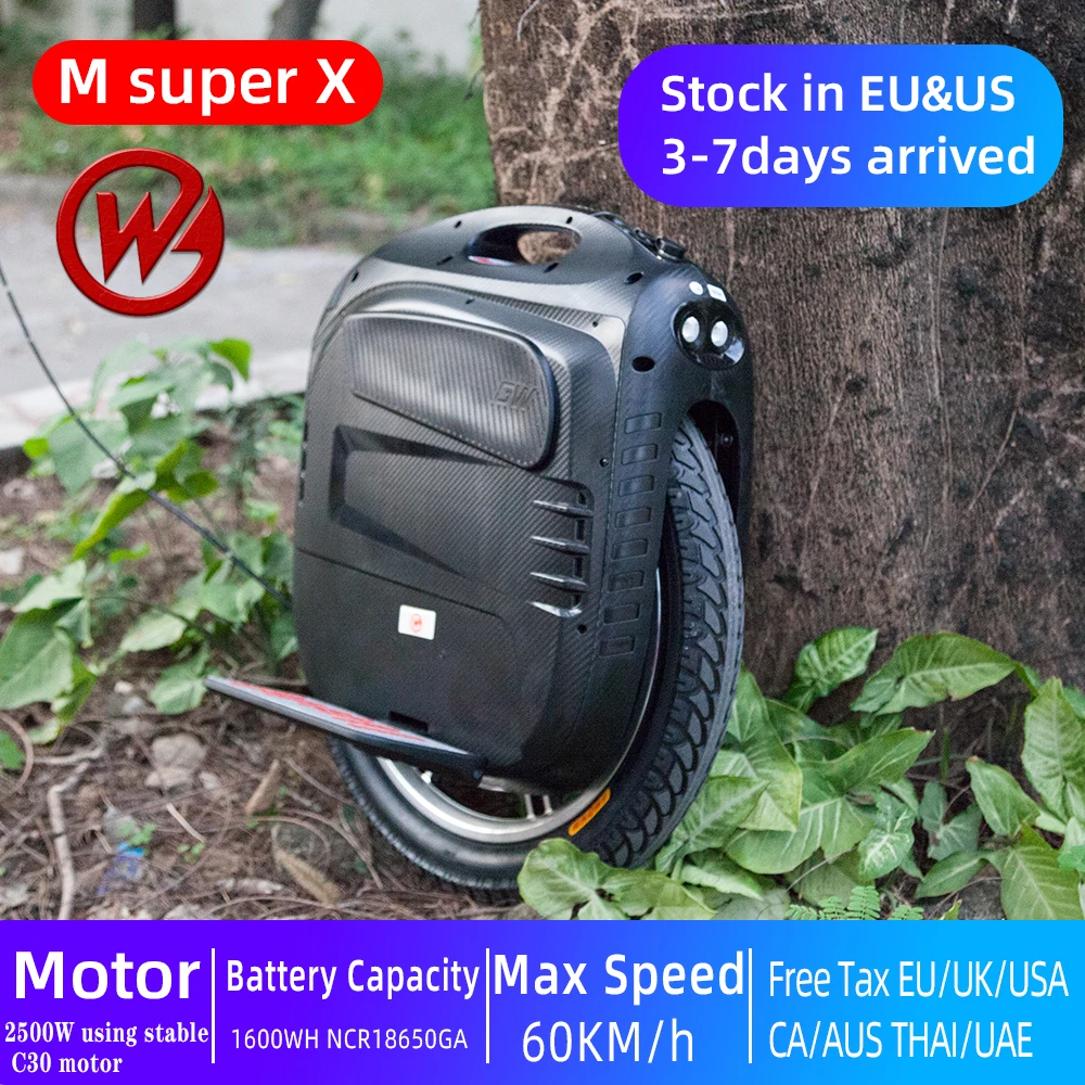 2021 новые Gotway MsuperX электрического одноколесного велосипеда MSX 84V 1600WH Max 60 км/ч + 2500 Вт