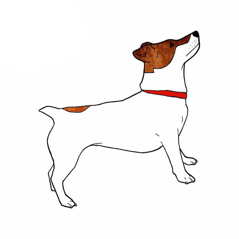 Милые пвх наклейки джек рассел терьер собака аниме декор мотоцикл внедорожник