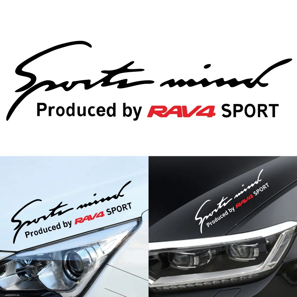 

1PCS Sports car performance cars headlamps eyebrow stickers DIY for RAV4 car vinyl decals cover decoration accessories