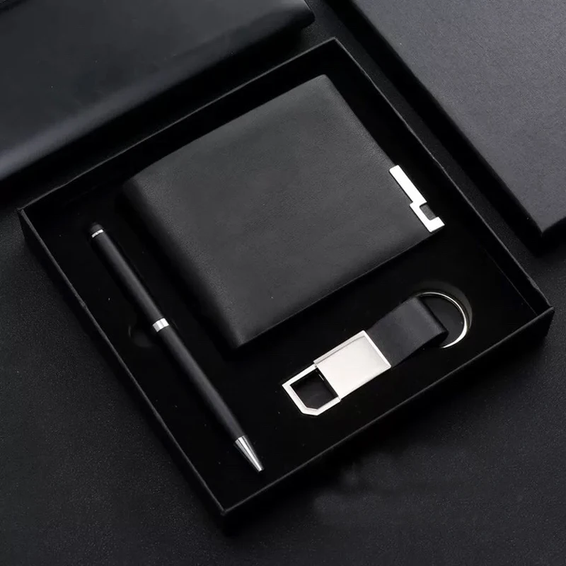 Модные деловые подарочные наборы простые Классический брелок для ключей