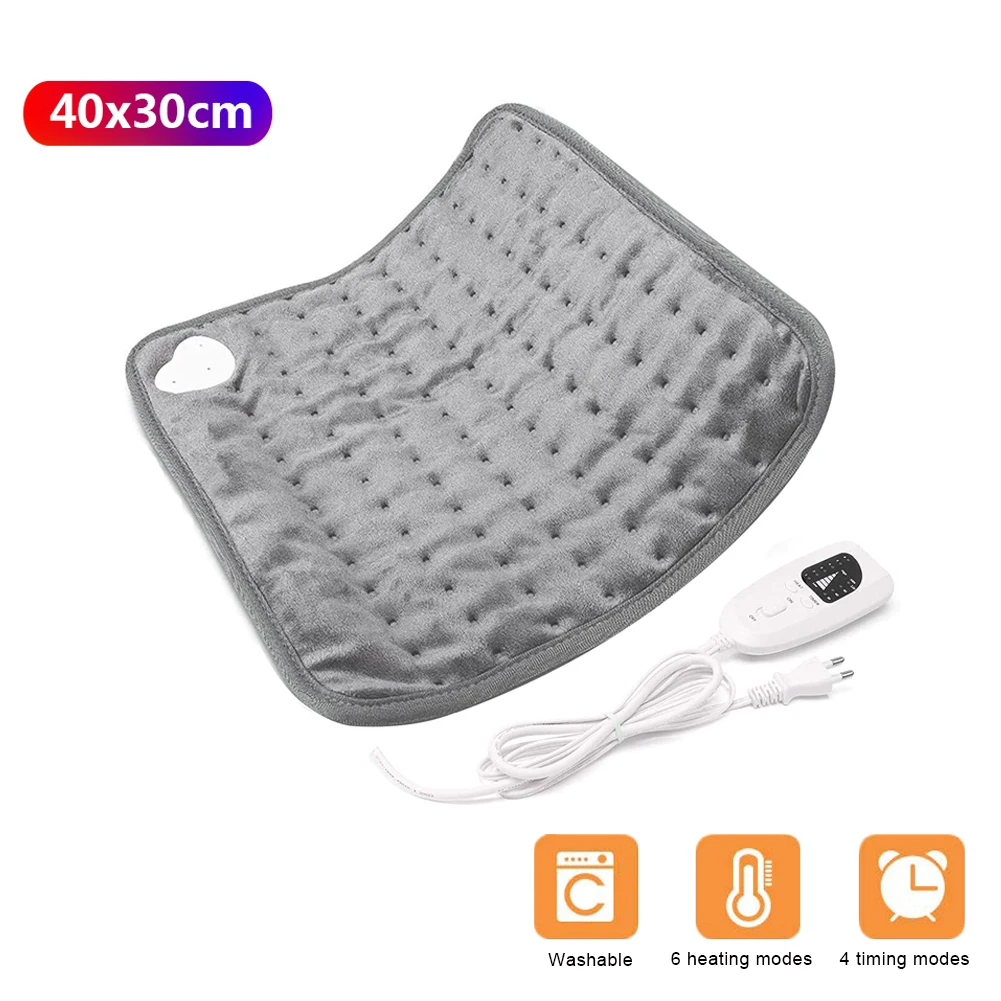 

Electric Heating Pad Blanket Timer Physiotherapy Heating Pad For Shoulder Neck Back Spine Leg Pain Relief Winter Warm