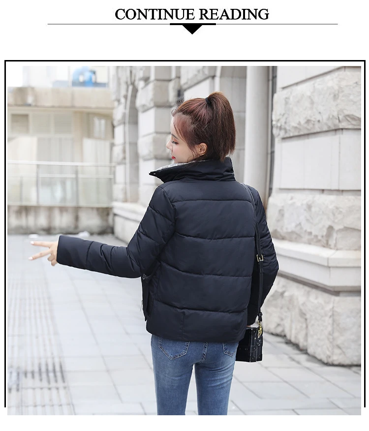 Tcyeek Winter Jacket Women Parkas Mujer Women's Down Cotton Jackets Feminine Hiver Warm Coat Fit Office Ladies Clothes 1986