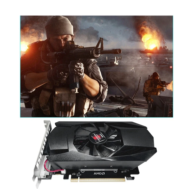 Hd 6570 1Gb image Card, High-Performance Computer image Card for Desktop Gaming Chassis