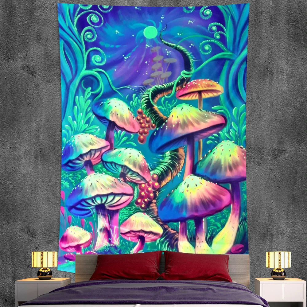 Психоделические сцена украшения для дома бабочки МАНДАЛА ГОБЕЛЕН хиппи богемный