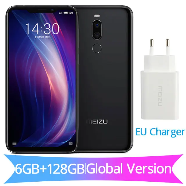128GB Black Глобальная версия Meizu X8, 4G, 64G, 6 ГБ, 128G, 4G, LTE мобильный телефон Snapdragon 710, четыре ядра, 6,15 дюйма, двойная задняя камера, разблокировка отпечатков пальцев - Цвет: 128GB Black