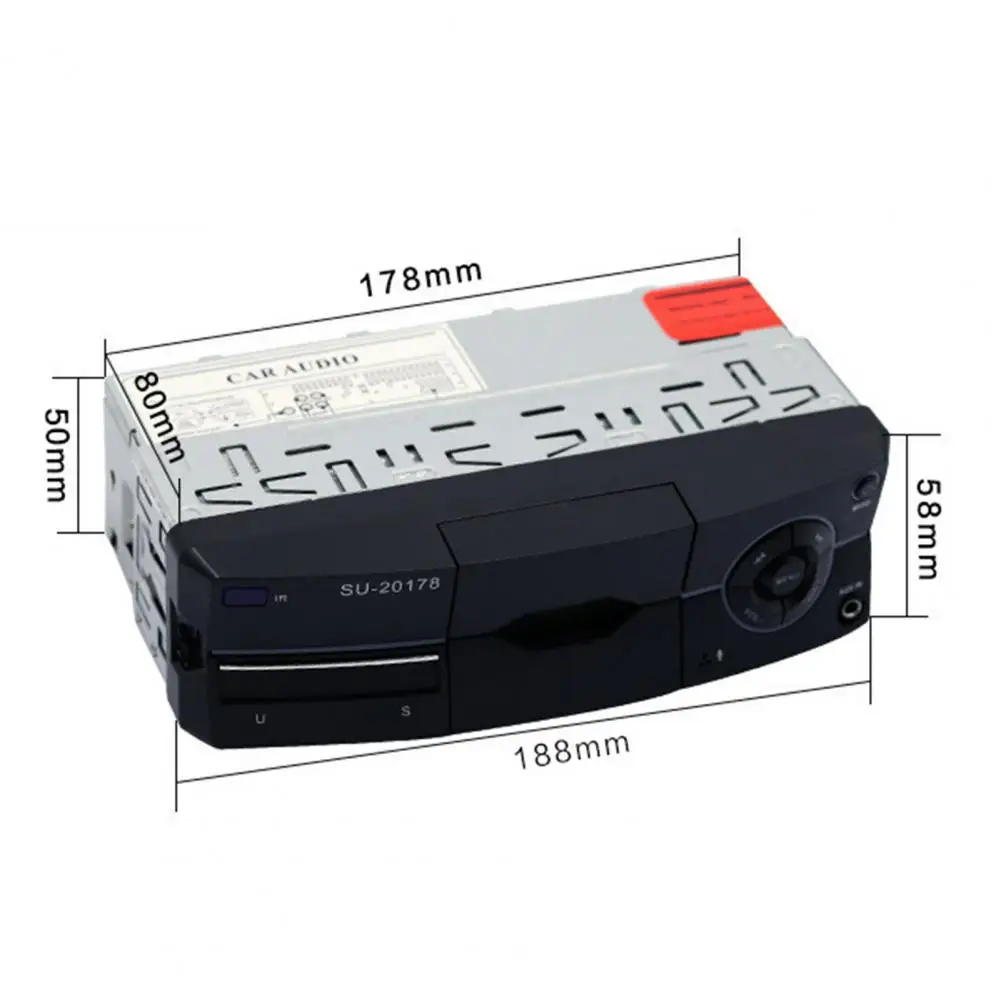 

50% Dropshipping!SU-20178 Car MP3 Player Bluetooth Hands-free Call Card Radio Player with Phone Holder for Vehicles
