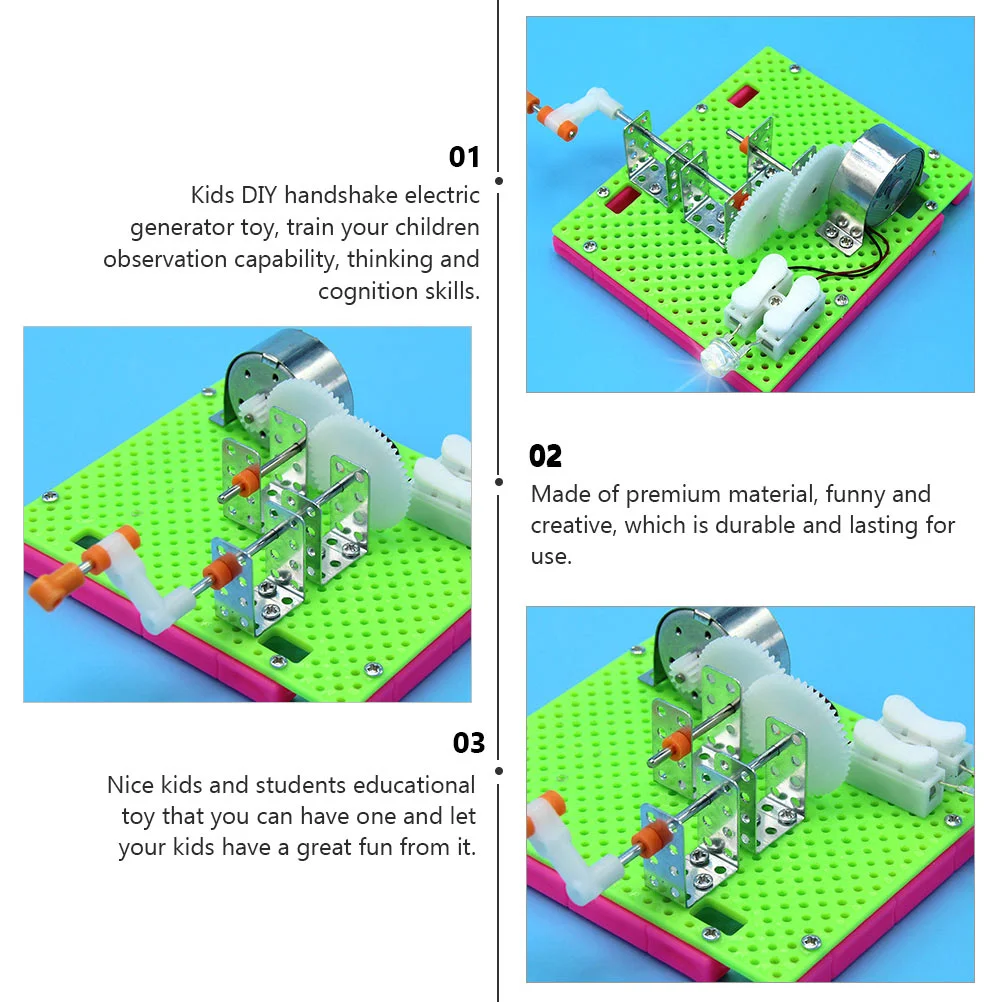 1 Набор ручной генератор для школьников научных экспериментов запуск Динамо |