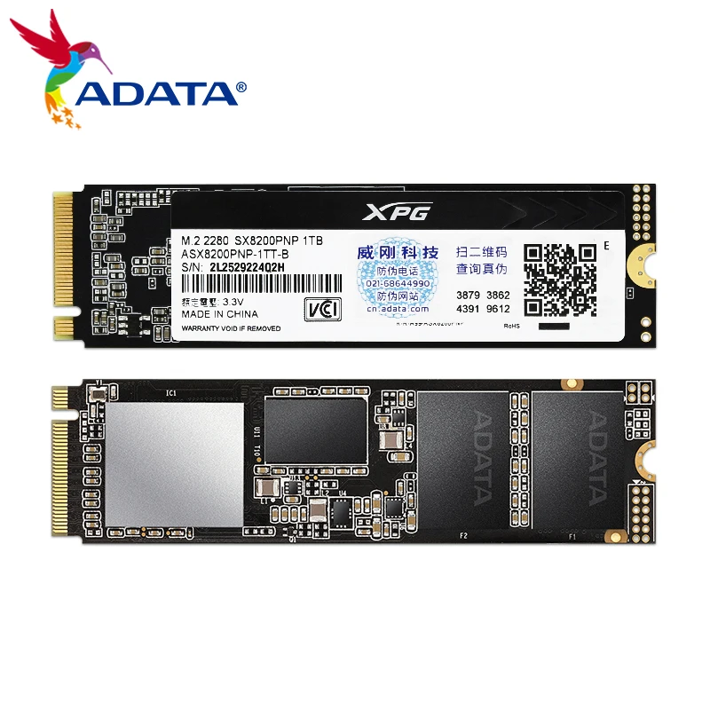 

ADATA XPG SX8200 PNP M.2 2280 PCIe Gen3x4 SSD 1TB 2TB Internal Solid State Drive 3D TLC For Laptop Desktop