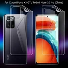 Гидрогелевая пленка для Xiaomi Poco X3 GT, Redmi Note 10 Pro, прозрачная, из ТПУматовая, с защитой от отпечатков пальцев, полное покрытие, мягкая защитная пленка для экрана