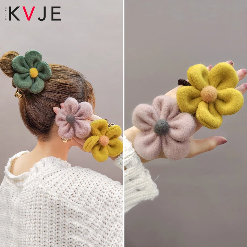Хлопковые заколки KVJE для девочек волос женщин универсальные аксессуары