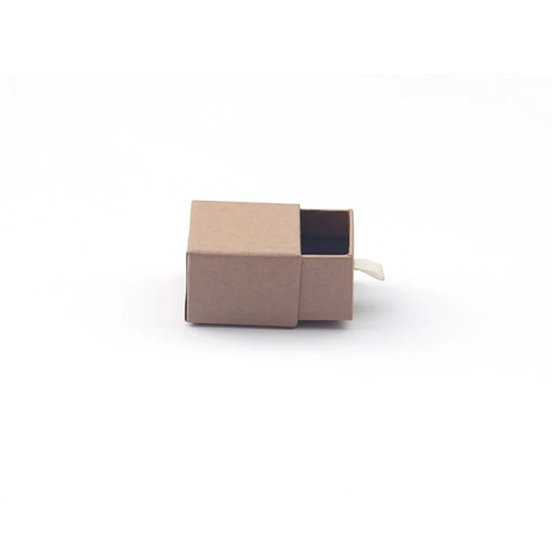 70 шт./лот шкатулки для ювелирных изделий Подарочная коробка из крафт-бумаги колец