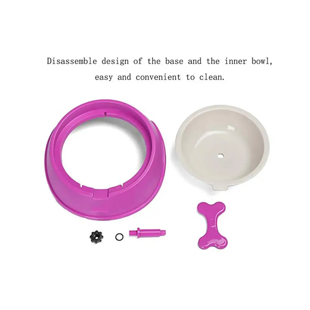 TPFOCUS миска для кормления ПЭТ мультфильм вращающийся в форме кости медленное