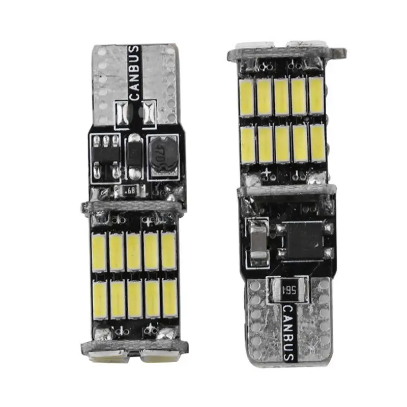 T10 W5w Canbus 4014 26SMD Car Wedge White LED 12V No Error Decoder External Lights License Plate Corner Backup Lamp | Автомобили и
