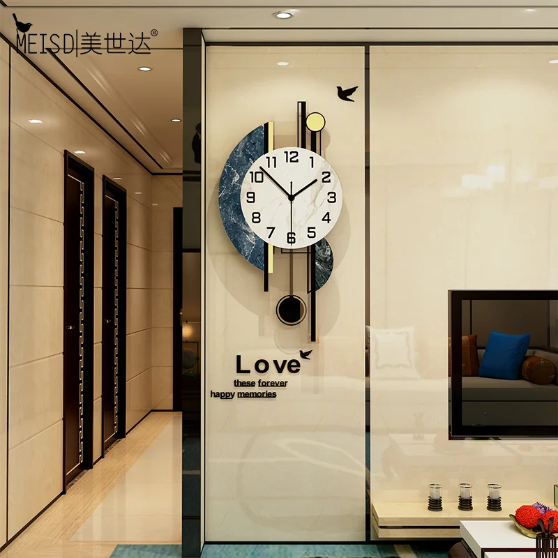 Большие часы MEISD оригинальные Качественные акриловые маятник домашний декор