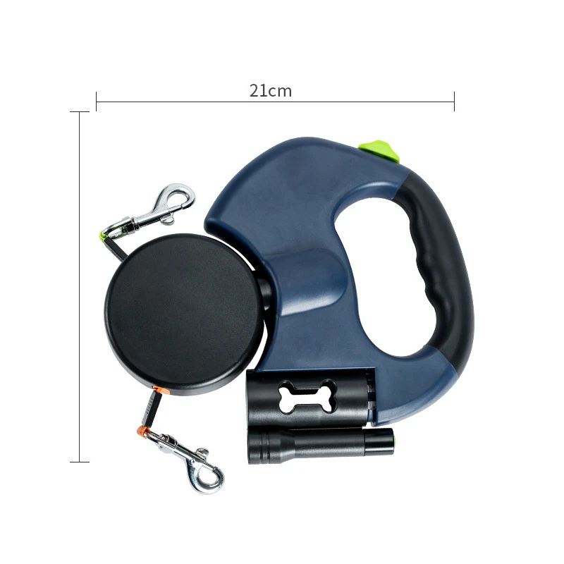 

Automatic Dog Leash Double Retractable Pets Leash Adjustable Dual Pet Leash Rope For Two Dogs Cat Dog Straps With Lead Light