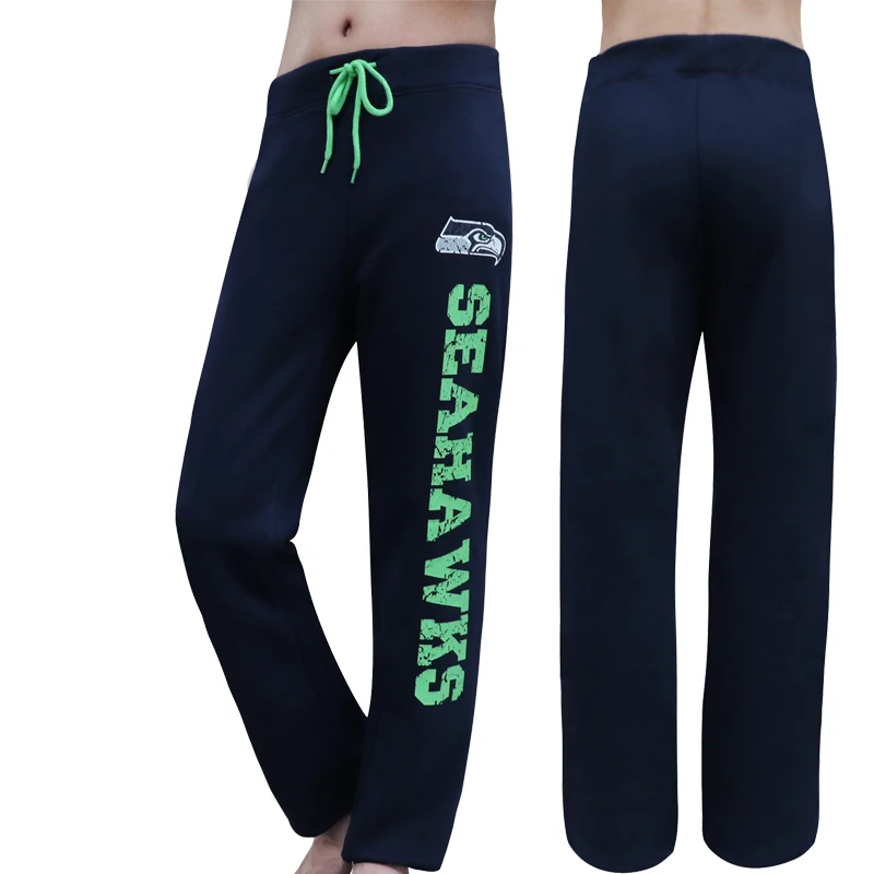 

Женские спортивные штаны для футбола, хлопковые спортивные брюки, винтажный стиль, повседневные пижамные штаны морской волны