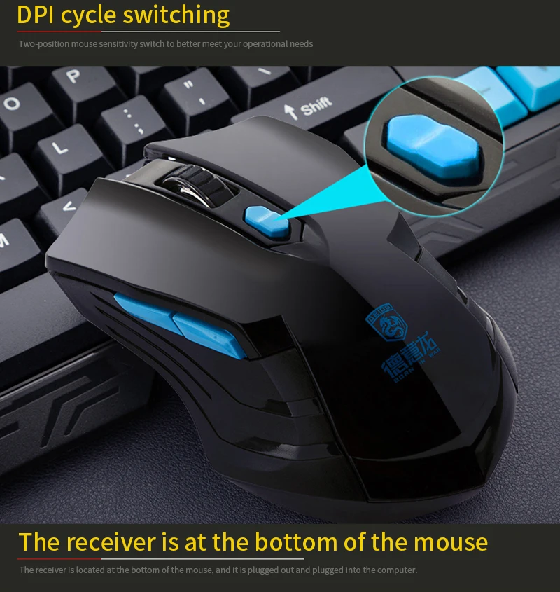 Игровые брелки для ПК teclado mikey mouses беспроводная клавиатура и мышь gamings Настройка