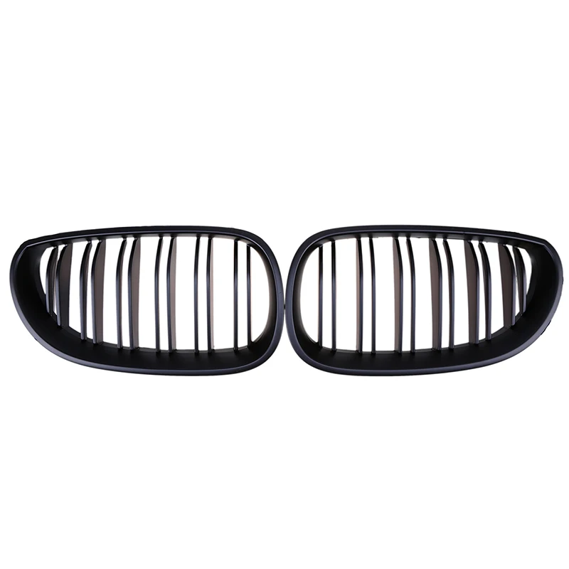 Posbay Подходит для BMW 5 Series E60/E61 M5 2004 2011 Передняя решетка почек матовая черная