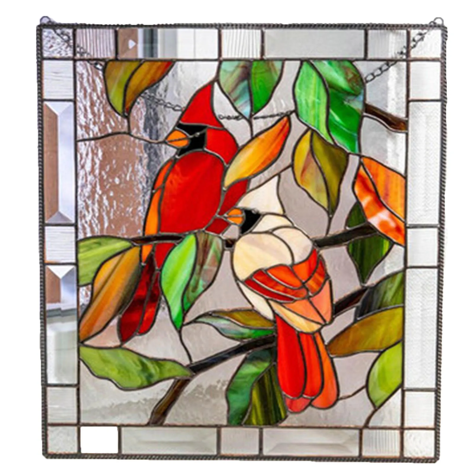 

Mini Stained Bird Window Hanging Suncatcher Acrylic Hanging Birds Decorat