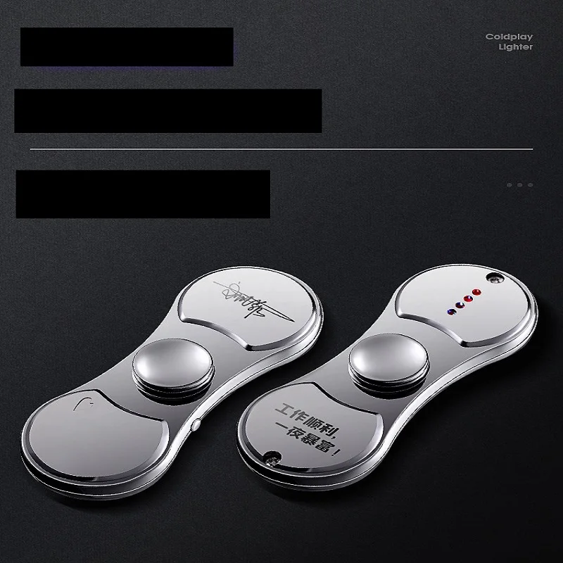 

Fingertip gyro lighter for husband, boyfriend, friend, creative high-end electronic rechargeable windproof personality, silent t