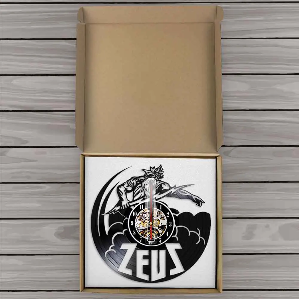 Старинная молния настенные часы с изображением Греческого бога зеуса греческой