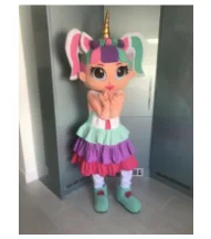 Светлые волосы искусственный костюм рождественское платье талисман на Хэллоуин