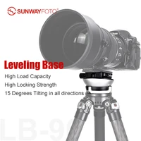 sunwayfoto lb 90 leveling base tripod head 55 lbs load capacity
