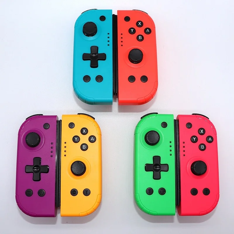 

Беспроводной геймпад с синими зубьями для консоли Switch, геймпад, джойстик для видеоигр, левый и правый контроллер для Nintendo Switch Handle Grip