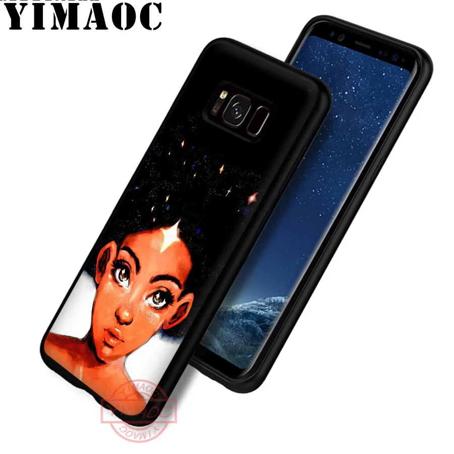 YIMAOC Afro Girls thin Soft Case for Samsung S20 Ultra S10 S9 S8 S6 S7 Edge Note 8 9 10 Lite Plus | Мобильные телефоны и