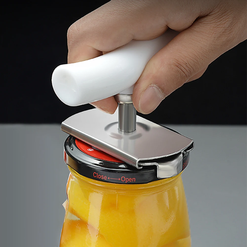 

1piece Safety Stainless Steel Openers Glass Creative Can Opener Jar Bottle Adjustable Hand Manual Easy Gadget Kitchen Tool