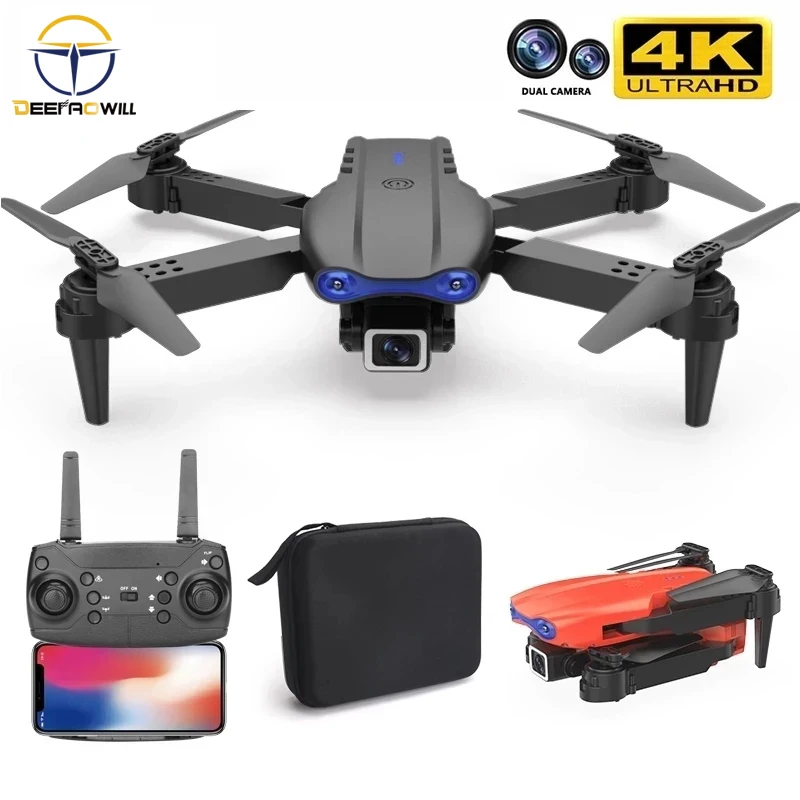 Квадрокоптер K3 Радиоуправляемый с широкоугольной камерой 4k HD 2021 P Wi-Fi визуальное