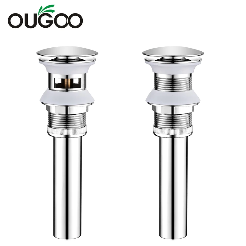 Раковина для раковины выдвижная сливная пробка из латуни Золотая раковина