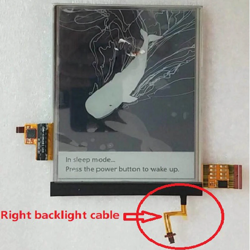 Latumab 6 дюймов ED060XC3(LF) C1-00 eink ЖК-дисплей Дисплей экран для устройства для чтения электронных книг с сенсорным экраном+ подсветка(правый кабель задней подсветки