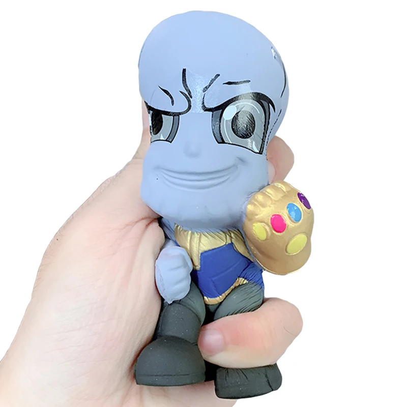 Jumbo Kawaii Marvel танос мягкие сжимаемые игрушки новинка медленно поднимающаяся мягкая мультяшная кукла игрушка для снятия стресса для детей Рождественский подарок игрушка