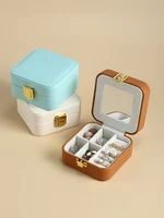 jewelry storage box small exquisite portable earrings jewelry necklace european high end luxury jewelry box