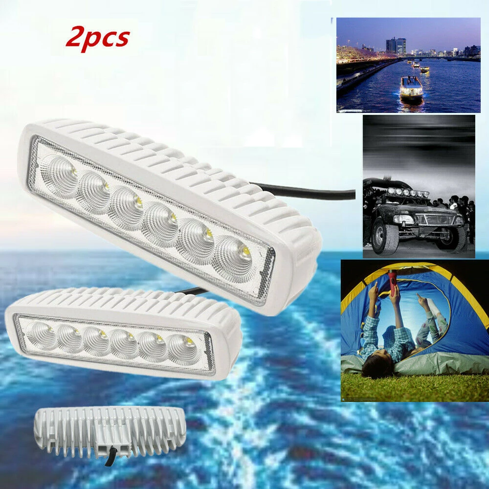 2 шт. дневные ходовые огни 12V Белый светодиодный ЛОДКА светильник палуба любезно