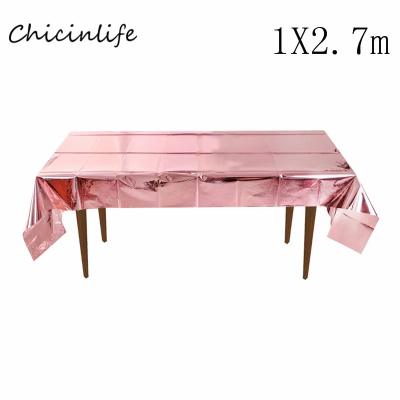 table cloth Chicinlife одноразовые вечерние скатерти для свадьбы, дня рождения, Нового года, вечерние украшения стола, девичник, вечерние украшения - Цвет: table cloth