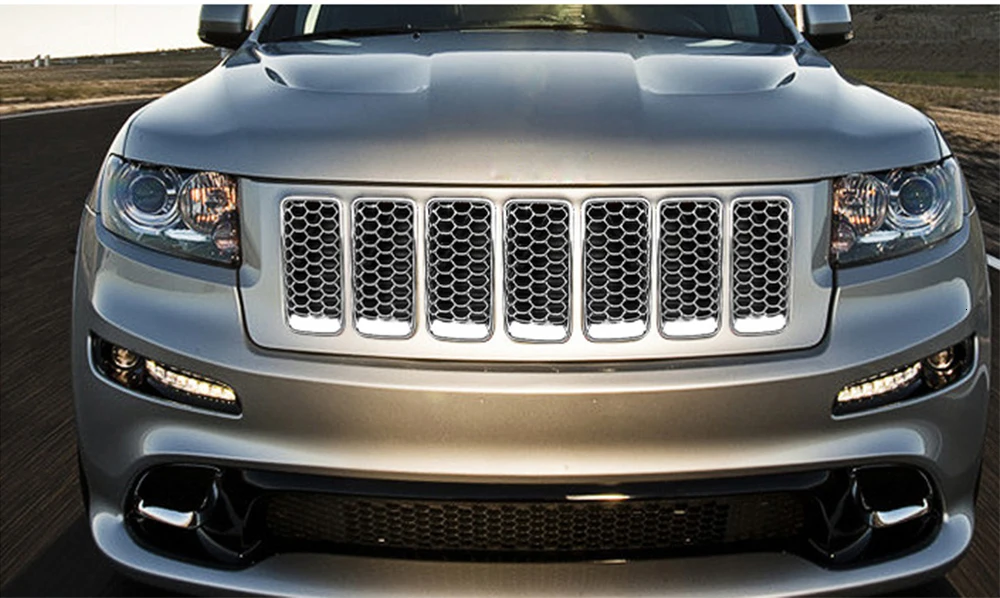 MOPAI гоночные грили для Jeep Grand Cherokee- Автомобильная передняя вставка сотовая сетка решетка декоративная крышка автомобильные аксессуары