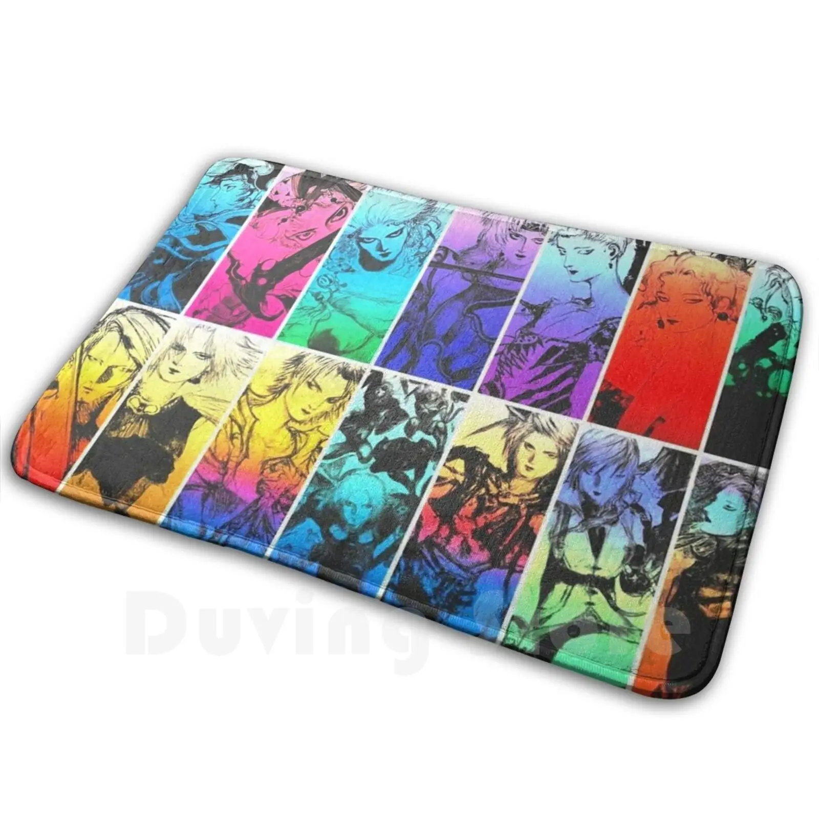 

Final Fantasy Saga Character Artwork Carpet Mat Rug Cushion Soft Tidus Dissidia Final Fantasy Ffx Ff10 Terra Cloud