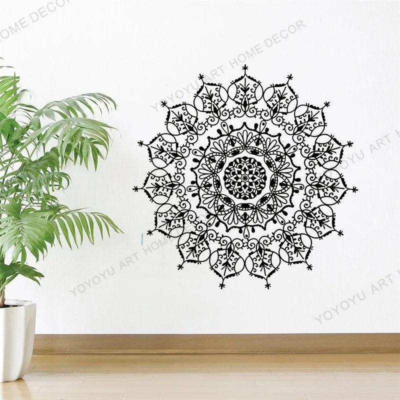 Самоклеящаяся настенная виниловая наклейка с рисунком мандалы символ вселенной