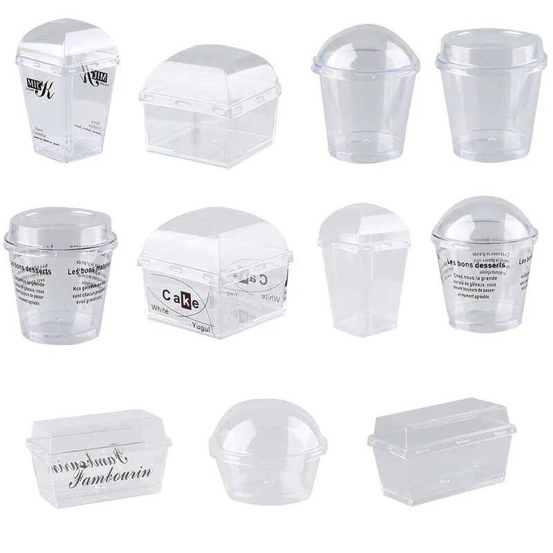 

25Pcs Mousses Dessert Cup Clear Pudding Cup Party Accessories Wedding Supplies Disposable Plastic Tableware Kitchen Bar Supplies
