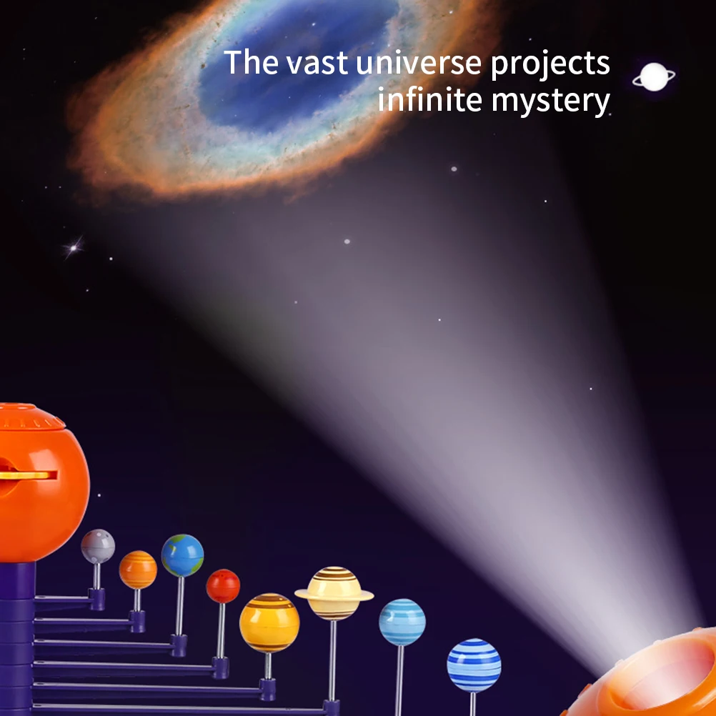 

DIY Solar System Model Kit for Kids Solar System HD Planetarium Projector with 8 Painted Planets Science DIY Project Desktop