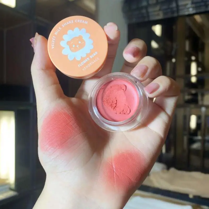 HERORANGE Jelly Bulsher Pallete Mousse Gel Blush Cream Makeup Mineral Cheek High-gloss Power Contour Longlasting Cosmetic TSLM2 | Красота и