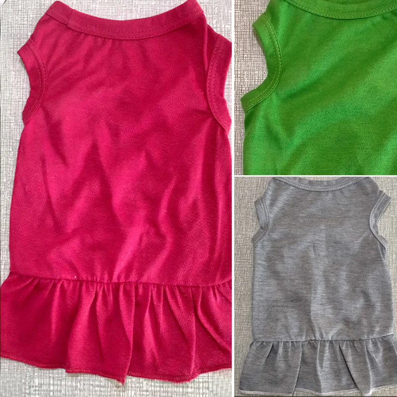 

Pet Dress Cat And Dog Clothes Cute Solid Color Universal Ruffle Dress Japanese And Korean Style Fashion Clothes For Pets