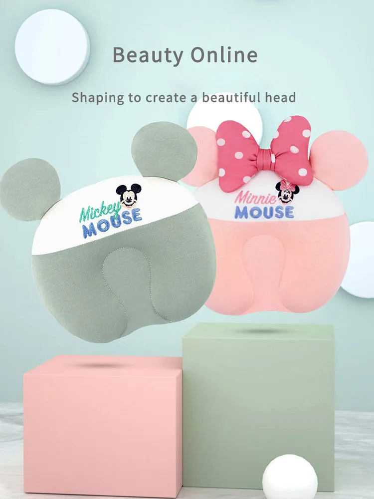 

Disney Cartoon Hydrophilic Cotton Stereotype Pillow Little Baby Pillows for Crib Memory Foam Pillows for Sleeping Ventilation