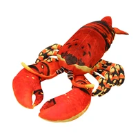 kuy new simulation lobster plush toy doll stuffed soft sea animal nap pillow cushion creative kid toys home decor funny gift