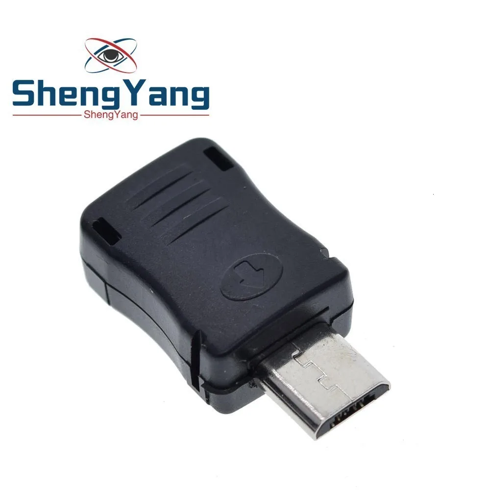 Высокое качество 10 шт. Micro USB Мужской Разъем Micro USB Jack 2,0 5 Pin розетка с пластиковой крышкой для видов DIY