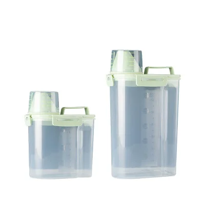 Пластиковая кормушка для домашних животных контейнер хранения пищевых