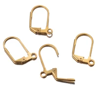 20pcs lot stainless steel gold lever back ear wire hoop open loop leverback earring hooks for diy earring making supplies
